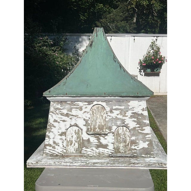 Monumental Antique Dovecote Cupola With Patina'd Copper Roof For Sale - Image 12 of 18