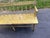 Vintage Early American Primitive Style Yellow Painted Deacon's Bench Solid pine wood frame, spindle back , good condition...