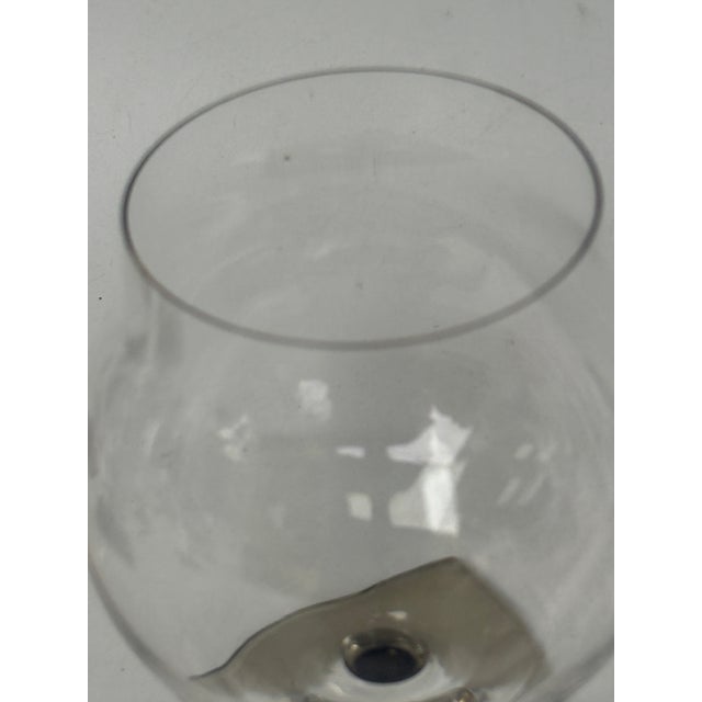 Mid-Century Modern Berlin Smoke Foot Cognac Glass with Square Base by Georg Jensen for Rosenthal Studio Line, 1960s, Set of 6 For Sale - Image 3 of 7