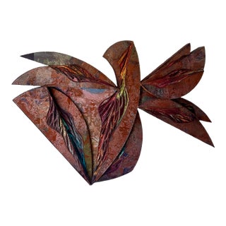 Laddie John Dill – Original Large Mixed Media "Bird" Wall Sculpture For Sale