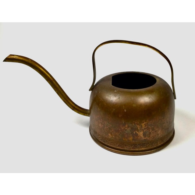 Antique Brass Copper Spout Water Can For Sale - Image 13 of 13