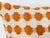 Tangerine Geometric Decorative Throw Pillow, USA Made For Sale In Palm Springs - Image 6 of 8