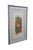 Vintage Judith Bledsoe framed bird lithograph titled A Charm of Finches. The piece features vibrant, multicolored birds...