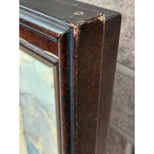 Framed Signed "A Coastal Conversation" Oil on Canvas For Sale - Image 13 of 14