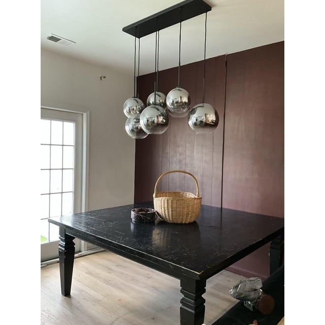 Guy-Chaddock 72-Inch Square-Farm-Dining-Table | Seats 12 (Vintage) For Sale In Atlanta - Image 6 of 6