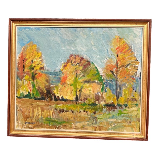 Gunnar Rydholm, Klar September, 1960s, Oil on Canvas, Framed For Sale