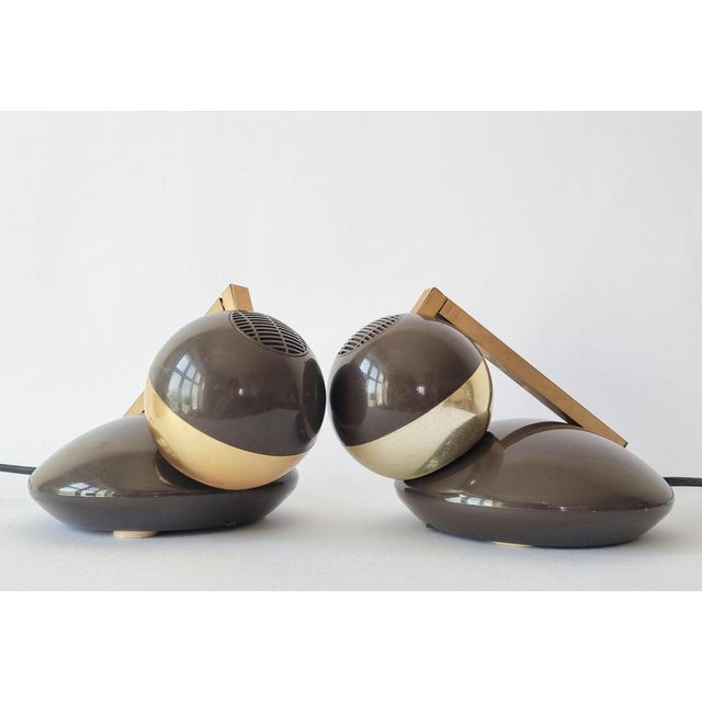 Very nice style of lighting - Rare in pair - Practical - Marked. This piece is attributed to the mentioned designer/maker....