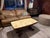 Wood Vintage Italian Provincial Yellow Onyx Top Coffee Table With Carved Wood Base For Sale - Image 7 of 8