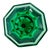 Vibrant Emerald Green Octagon Vase | 1990s Italian 24% Lead Crystal | Royal Gallery Statement Decor For Sale - Image 12 of 13