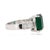 Contemporary Late 20th Century 18k Emerald Ring, Size 5 For Sale - Image 3 of 4