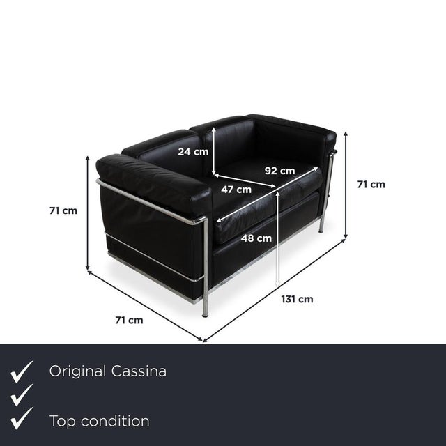 with the LC2, you're bringing home a true design icon from Cassina, a piece that embodies the uncompromising clarity of...