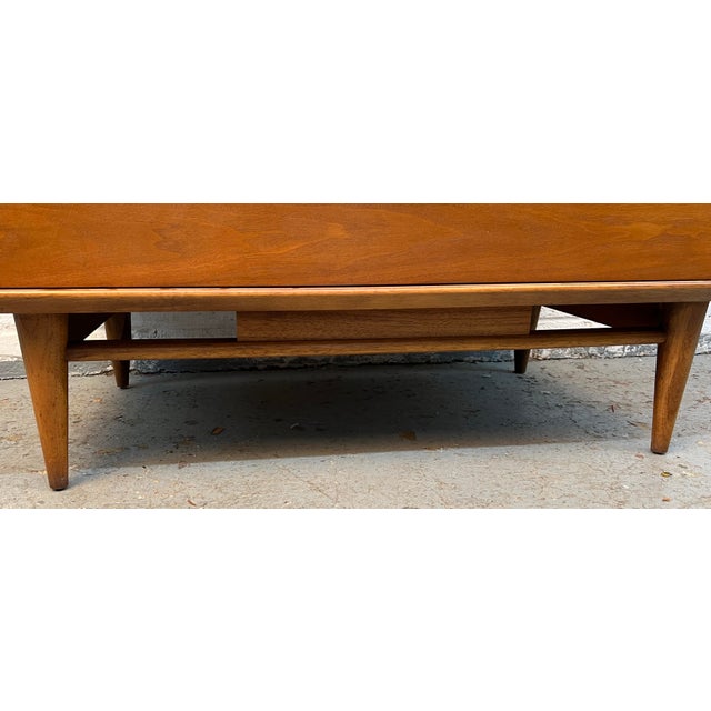 Kent Coffey "Eloquence" Mid-Century Modern Walnut Highboy Dresser For Sale - Image 14 of 15