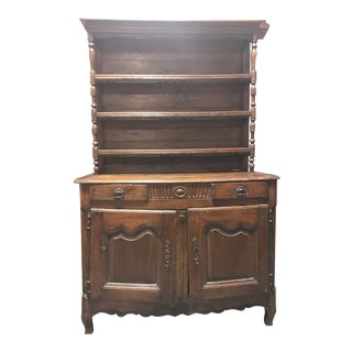 17th Century French Buffet With Plate Rack For Sale