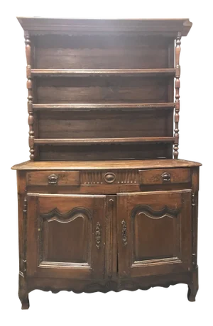 17th Century French Buffet With Plate Rack