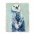 Otterson - Abstract Blue Cool Tone Cute Sea Animal Mixed Media Painting Artwork by Kellie Newsome For Sale