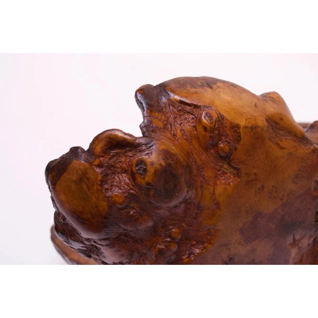 Early American Carved Burl Basket For Sale - Image 11 of 13