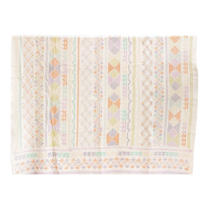 Global Eclectic Hand-Stitched Cotton Kantha Bedcover