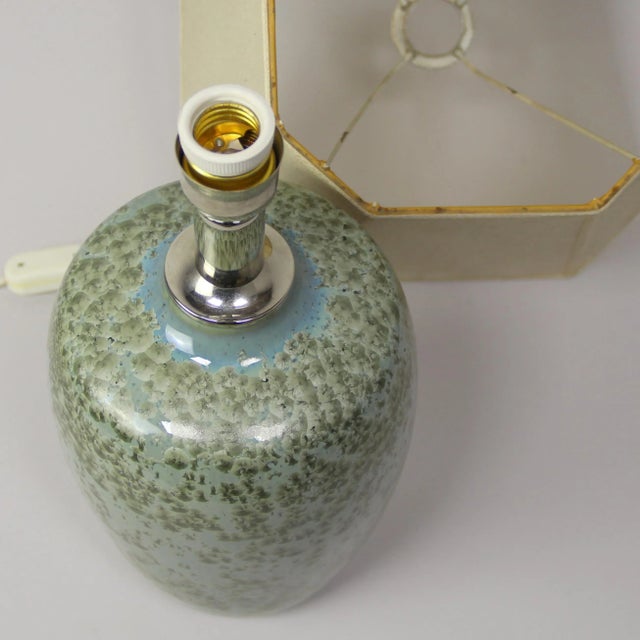 Ceramic Table Lamp with Crystallization, 1970s For Sale - Image 3 of 8