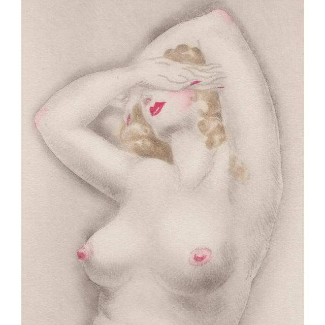 Louis Icart, Heavy Breasts from The Life of Breasts, Nude, Original Etching & Aquatint, 1945 For Sale - Image 3 of 7