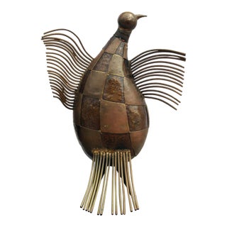 Baby Condor Welded Bronze Sculpture, Victor Delfin For Sale