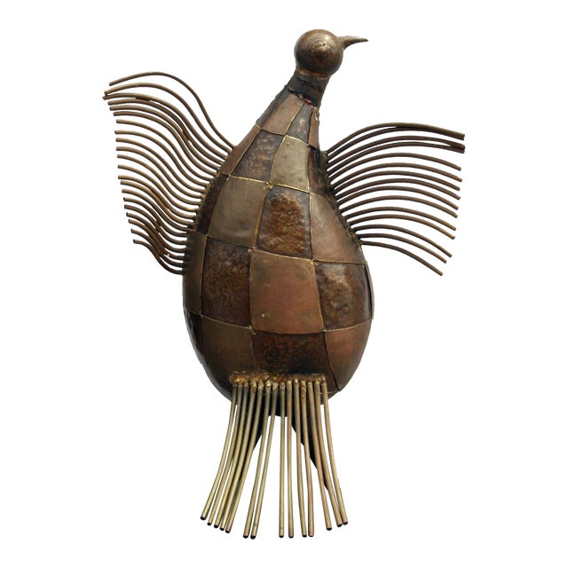 Baby Condor Welded Bronze Sculpture, Victor Delfin For Sale