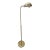 Hollywood Regency Gold Clam Shell Adjustable Floor Lamps For Sale