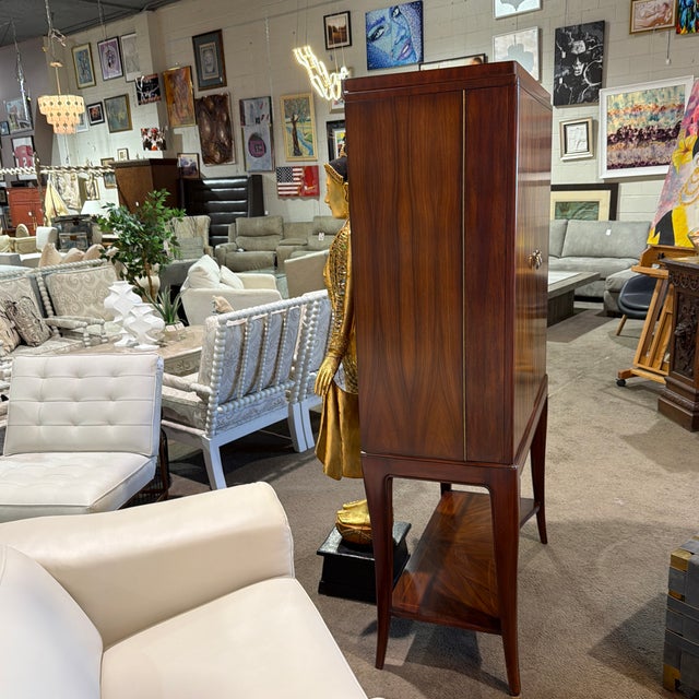Thomasville 1930s Attributed to Thomasville Art Deco ,2 Door ,Bogart Chateau Dry Bar For Sale - Image 4 of 12