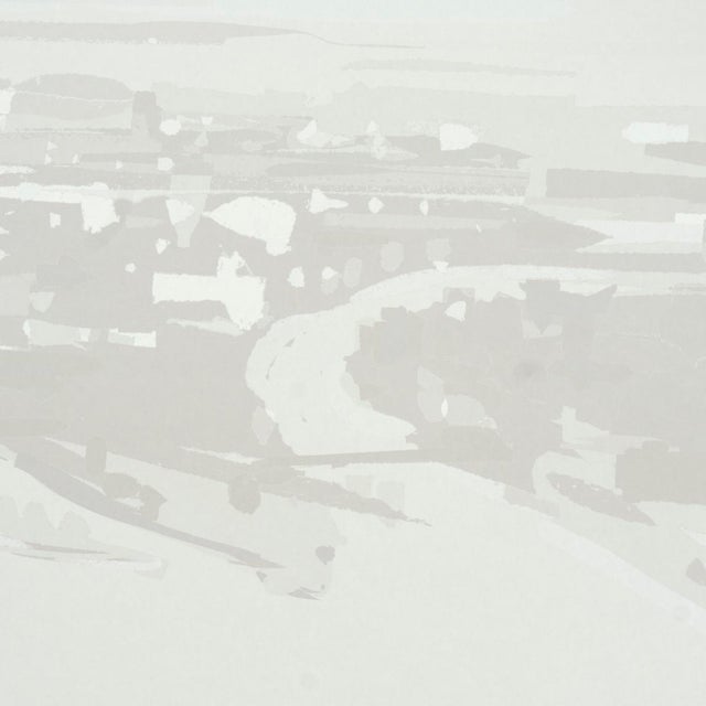 Schumacher x The New Yorker Pascal Campion's New York Skyline Wallpaper In Soft Gray For Sale In New York - Image 6 of 6