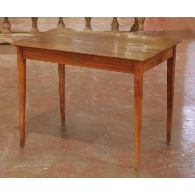 Mid 19th Century 19th Century French Louis Philippe Wild Cherry Side Table or Writing Desk For Sale - Image 5 of 9