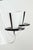 Glass White & Black Murano 5 Arm Chandelier Fixture For Sale - Image 7 of 10