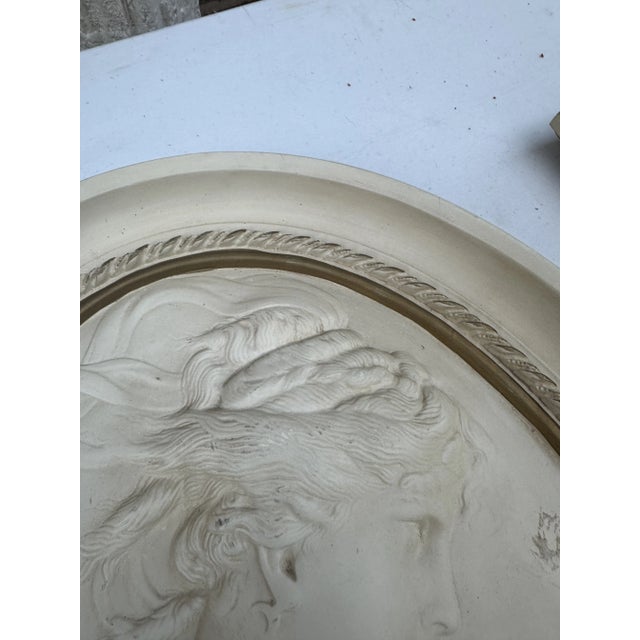 Collection of 3 Vintage Carved Stone English Woman Artwork- Buffalo, Ny For Sale In Atlanta - Image 6 of 12