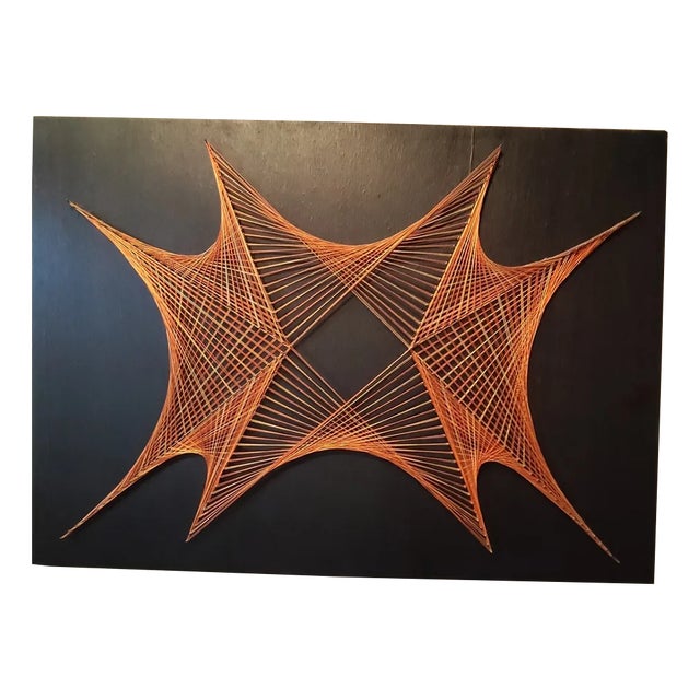 Vintage Painted Wall Panel, 1970s For Sale