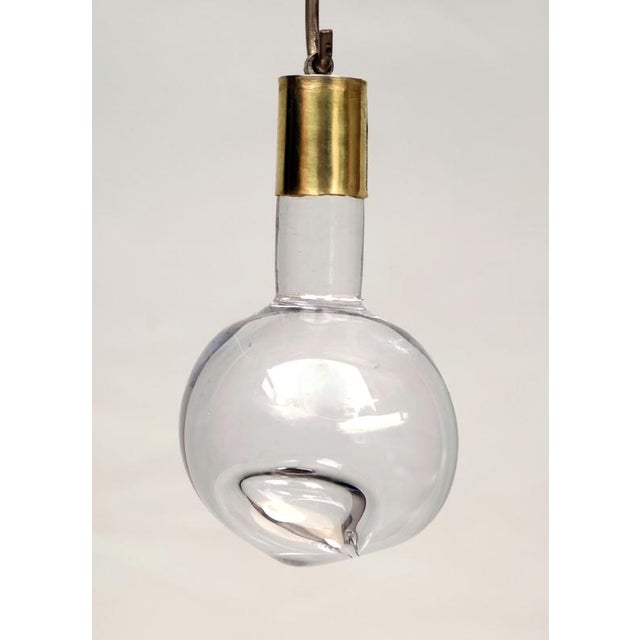 Contemporary Stabile No. 100 Hand-Blown Glass and Brass Light by Milla Vaahtera For Sale - Image 3 of 7