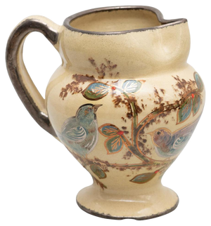 Catalan Hand-Painted Ceramic Jug Vase by Diaz Costa, 1960s