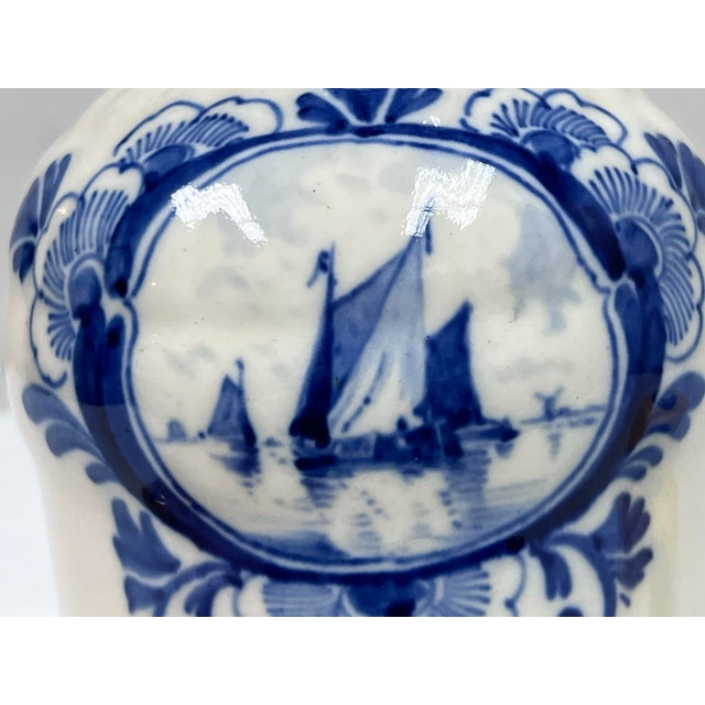 Vintage Ervin Lucas Bols Delft Blue Decanter Jug For Sale - Image 9 of 12
