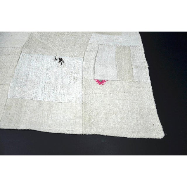 Turkish Hemp Patchwork Runner Rug, 1960s For Sale - Image 3 of 11