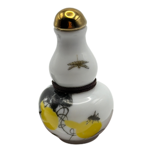 Small Painted Porcelain Tube Shape Snuff Bottle
