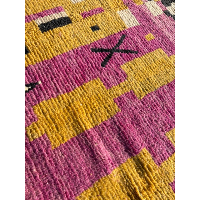 Textile Purple Traditional Moroccan Berber Area Rug For Sale - Image 7 of 7