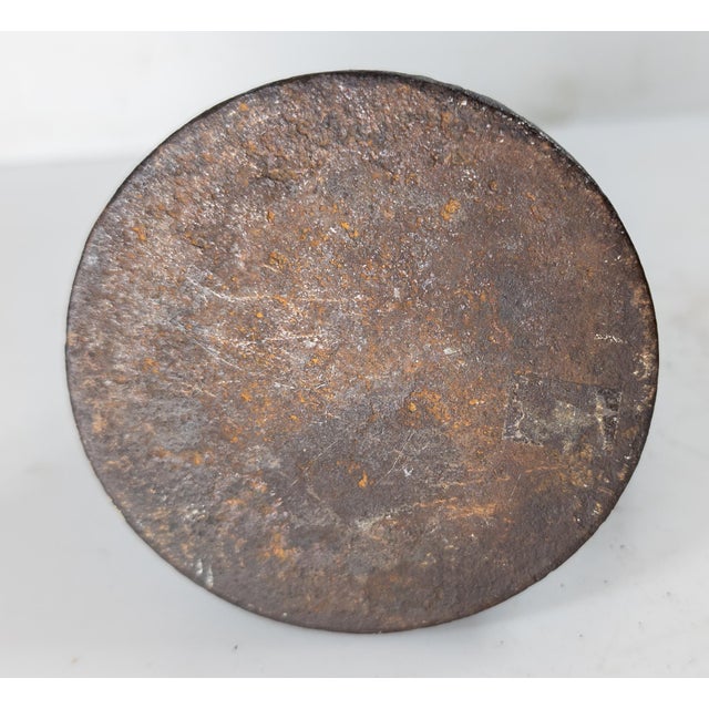 Black 19th Century American Cast Iron Shop Torch by Dayton Malleable Iron Co. For Sale - Image 8 of 8