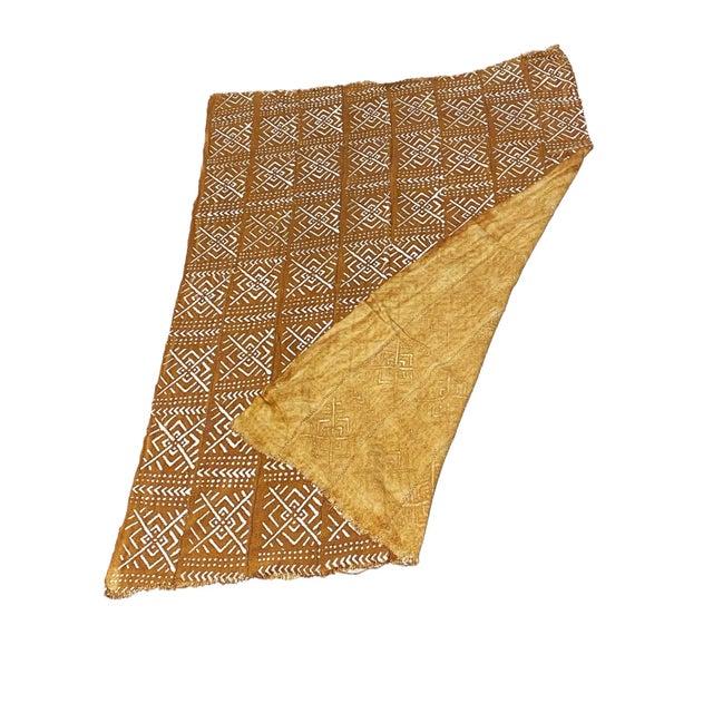 Malian Brown & White Mud Cloth Textile 62" H by 44" W For Sale - Image 4 of 6
