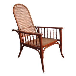 Armchair with Ratchet Mechanism from Fischel, 1900s For Sale