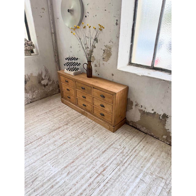 1950s Pine Craft Cabinet with Drawers, 1950s For Sale - Image 5 of 18