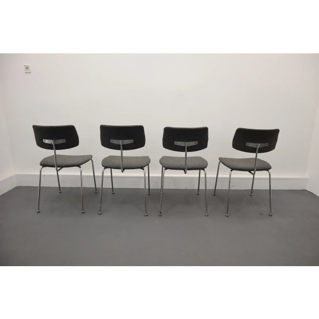 Vintage German SE 68 Stackable Side Chairs by Egon Eiermann for Wilde + Spieth, 1950s, Set of 4 For Sale - Image 13 of 16