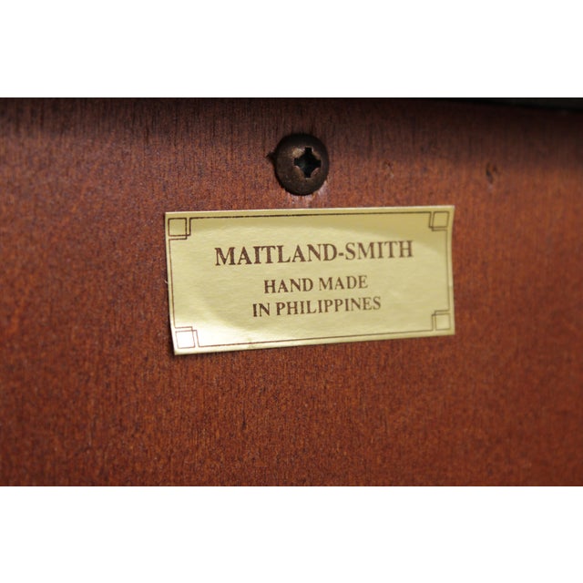Pair Maitland Smith Marble Top Neoclassical Commode Chests For Sale - Image 18 of 18