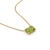 Classic Peridot Emerald Cut Necklace | Dainty Gemstone Birthstone Necklace For Sale - Image 4 of 4