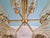 Brass Chandelier with Amber Bubble Glass Globes, 1970s For Sale - Image 12 of 18