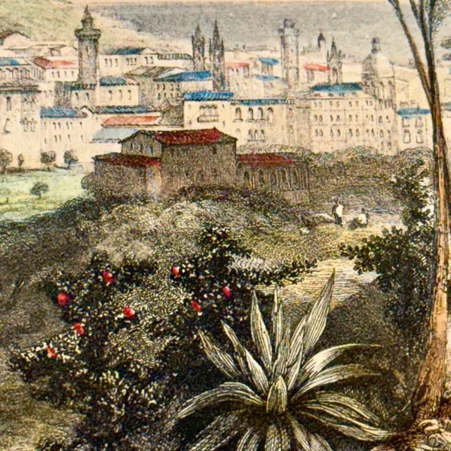 Wood Mid-19th Century French Riviera Engravings - A Pair For Sale - Image 7 of 12