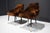 Italian Arm Chairs, 1950s, in Parisien Velvet With Brass Tipped Legs For Sale In Dallas - Image 6 of 8