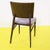Wooden Chair with Upholstered Seat in Grey Geometric Fabric For Sale - Image 9 of 10