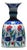 Handmade Ceramic “Bell” Vase (20cm) – Red Carnations & Turquoise Neck – Classical Iznik Vase For Sale